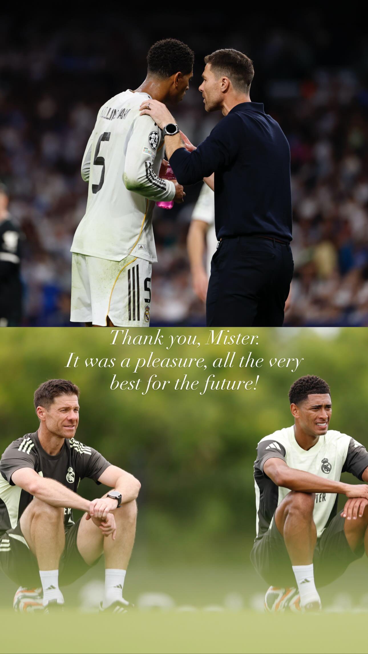 世界杯手机观看-贝林厄姆告别阿隆索：谢谢你教练，祝你未来一切顺利